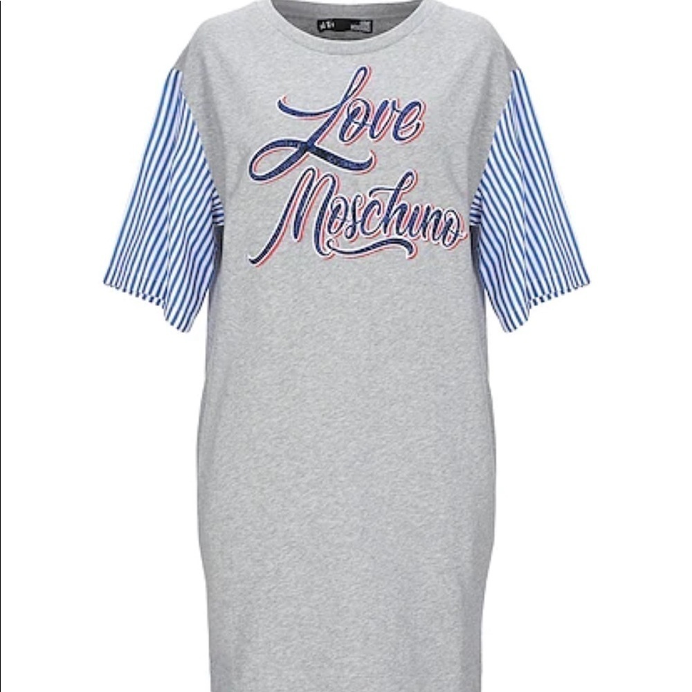 LOVE Moschino grey sweatshirt dress